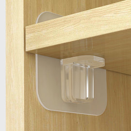 4/10pcs Adhesive Shelf Support Pegs Shelf Support Adhesive Pegs Closet Cabinet Shelf Support Clips Wall Hangers Strong Holders