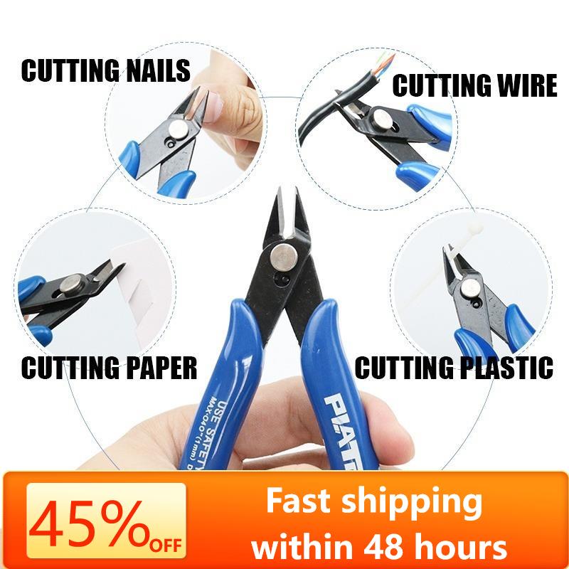 Wire Cable Cutter Precision Diagonal Pliers Stripper Knife Crimper Wire Pliers Electrical Wire  Cable Pliers Wire Repair Tool
