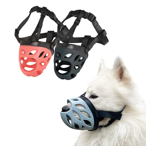 Dog Muzzle Breathable Basket Muzzles for Small Medium Large Dogs Dog Mask For Anti Biting Barking Chewing Pet Training Products