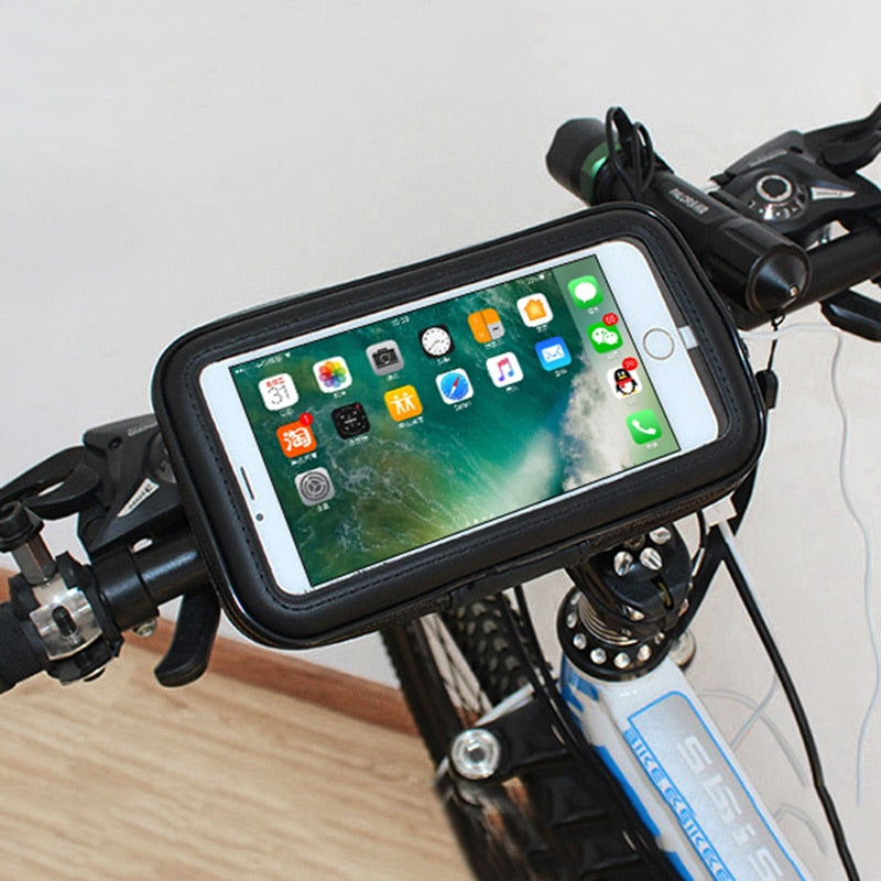 Bicycle Motorcycle Phone Holder Waterproof Case Bike Phone Bag for iPhone Xs 11 Samsung s8 s9 Mobile Stand Support Scooter Cover