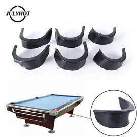 6pcs/set Billiard Pool Table Accessories Valley Pocket Liners Rubber Billiard Pocket Liner Universal Billiard Accessories