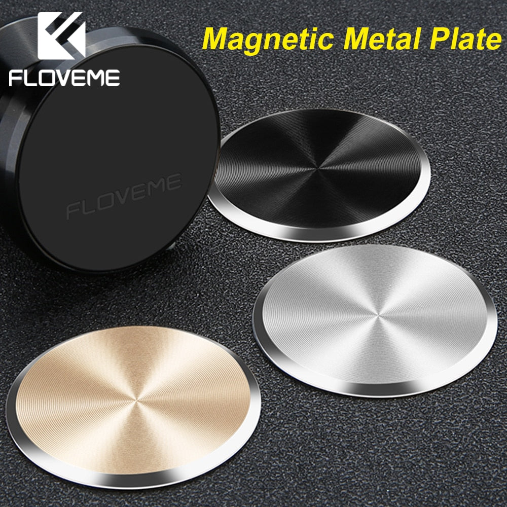 FLOVEME Metal Plate Magnetic Disk For Car Phone Holder Magnet Iron For Car Mount Phone Holder Stand Sticker Accessories