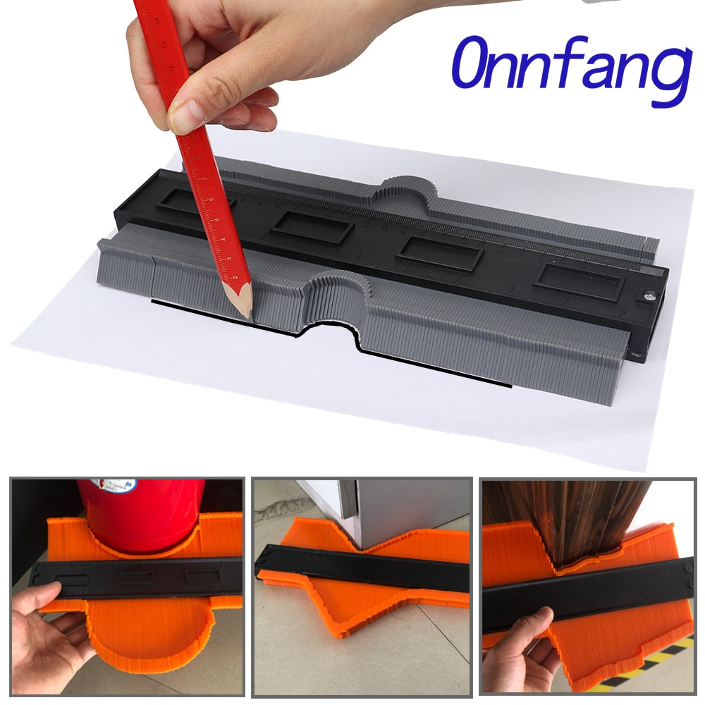 Onnfang Copy Gauge Contour Gauge Duplicator Contour Scale Template Wood Marking Tools Tiling Measuring Ruler Bulk price