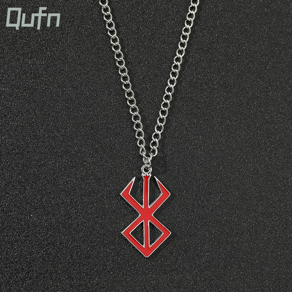 Men Necklace Guts Sword Logo Pendants Choker The Mad Warrior Of Norse Viking Mythology Men Chain Necklaces Xams Gift