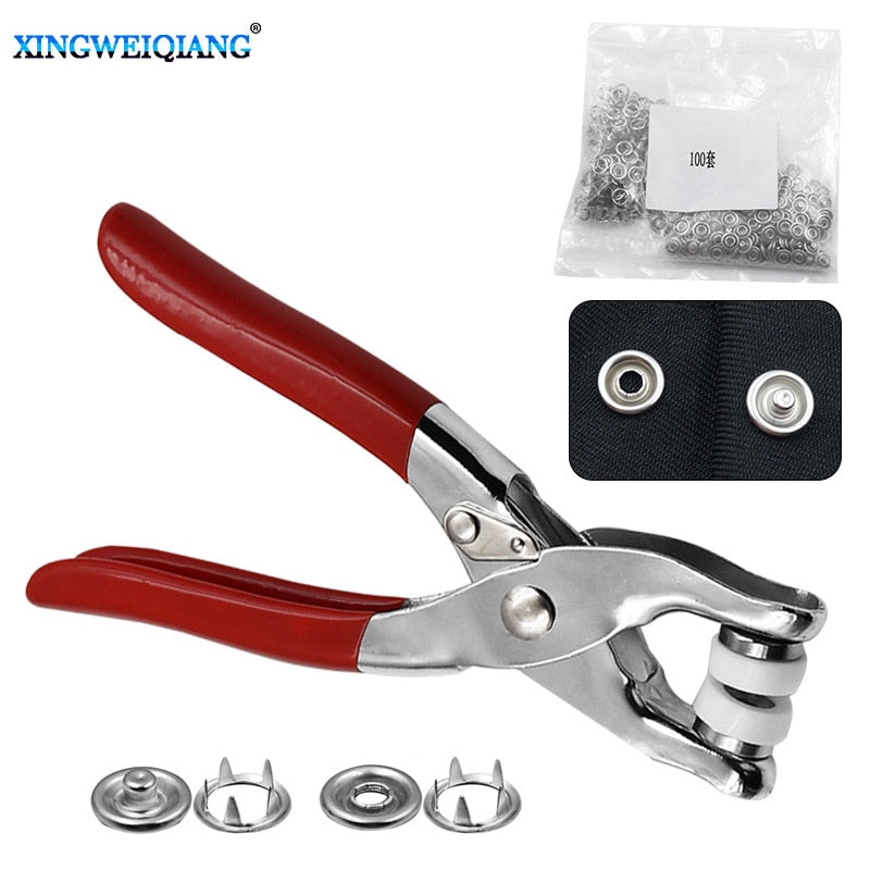 Plier Tool 9.2mm 9.4mm Accessories Metal Snap Button Fasteners Press Studs Bouton Pression Fasteners Installing Clothes Bag단추펜치