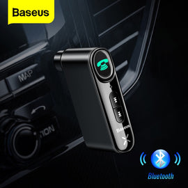 Baseus Aux Car Wireless Audio Receiver Auto Bluetooth-compatible 5.0 Car Kit Adapter Handsfree Speaker With Microphone