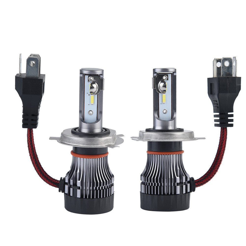 2 x H4 LED 30W 2800LM M9 Headlight Car Hi/Lo Beam Auto Bulbs 6000K Black