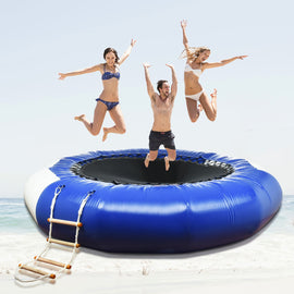 10Ft Inflatable Water Trampoline Bounce Swim Platform For Water-Sports