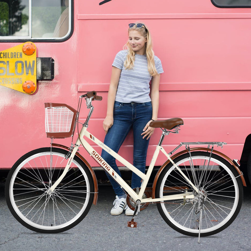 Quick and Convenient 26-Inch City Commuter Bicycle for Ladies - Perfect for Urban Princesses