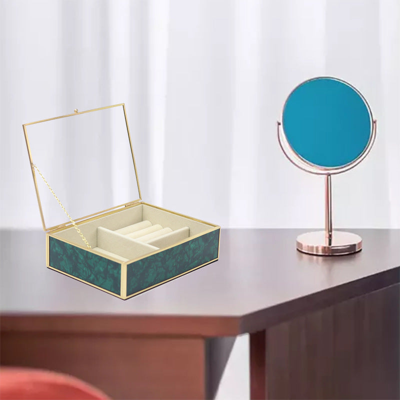 New Brass Glass Retro Transparent Storage Box