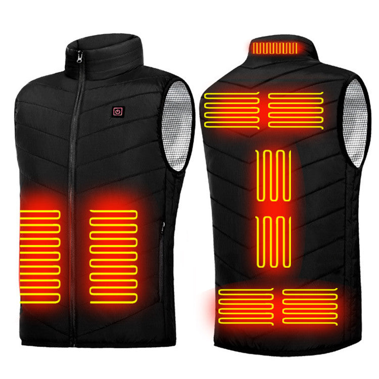 Winter USB Heating Jacket Men's And Women's Fashion Hunting Warm Clothing.