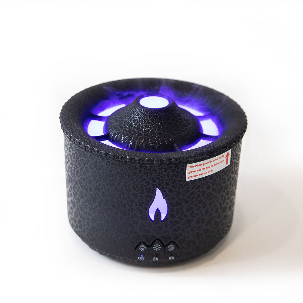 Fire Volcano Humidifier Air Diffuser. Portable Flame Oil Essential Aroma Mini Volcanic Diffuser With Remote Control