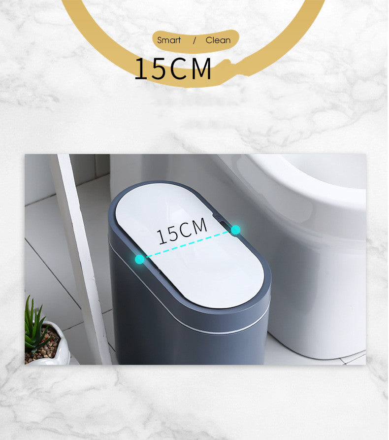 Toilet Toilet Brush Electric Smart Trash Can With Lid Sensor Waterproof