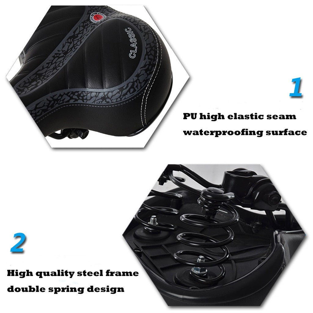 Comfort Wide Big Bum Bike Bicycle Gel Cruiser Extra Sporty Soft Pad Saddle Seat