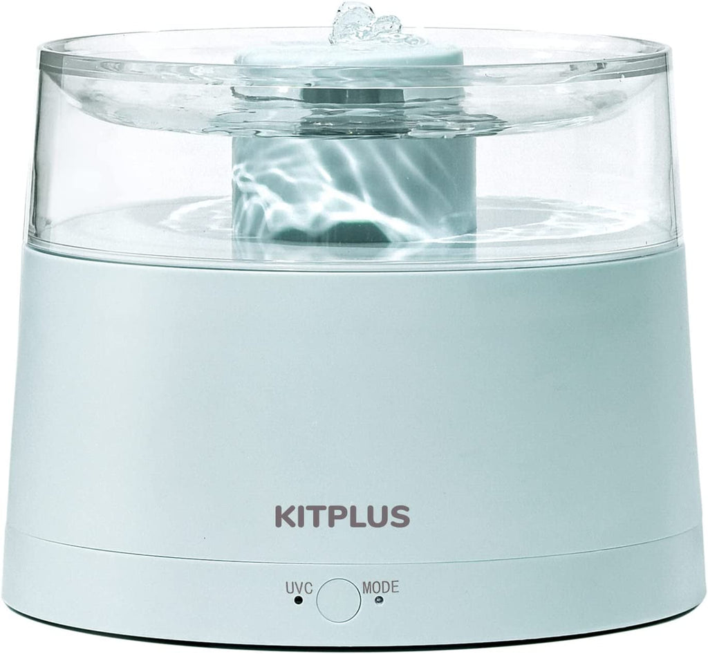 KITPLUS Cat Water Fountain With Wireless Pump, Automatic Cat Fountain , Smart Modes, Easy To Clean, Ultra Quiet Pet Water Fountain