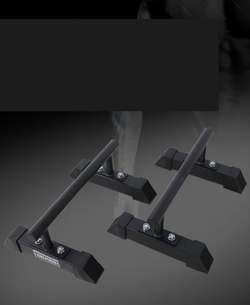 Split Parallel Bars Home Fitness Equipment - Ideal for Gymnastics and Calisthenics Workouts. Portable Black Parallel Bars for Gymnastics and Calisthenics by Tumbl Trak