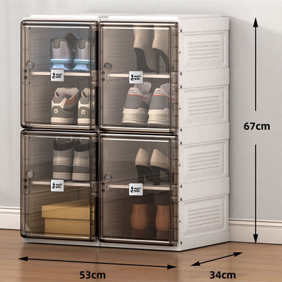 Installation-free Multi-layer Simple Transparent Mouth Strong Shoe Rack