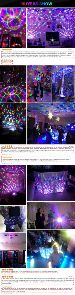 Nine color crystal magic ball light led laser light
