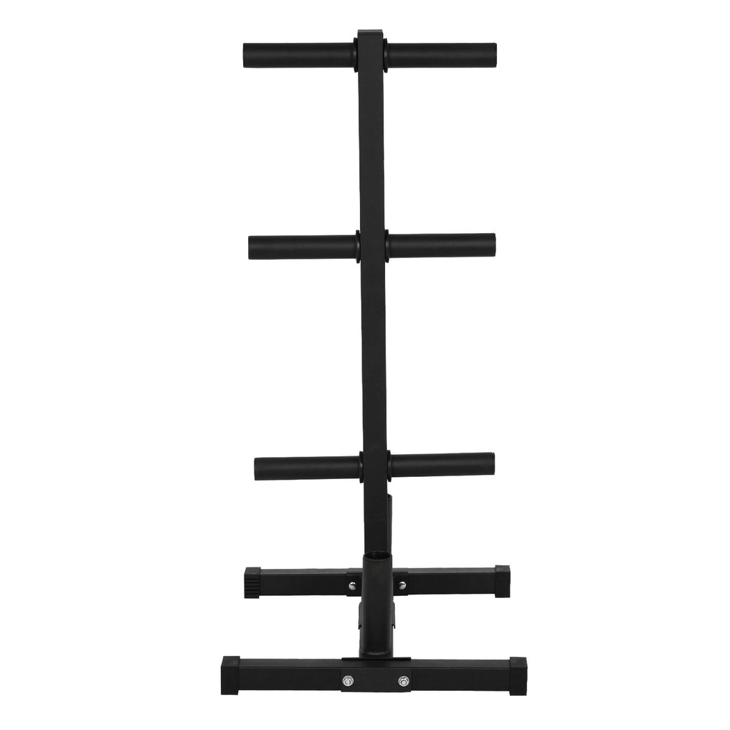 Olympic Weight Plate Rack For 2in Plates Vertical Bar Holder For Home Gym