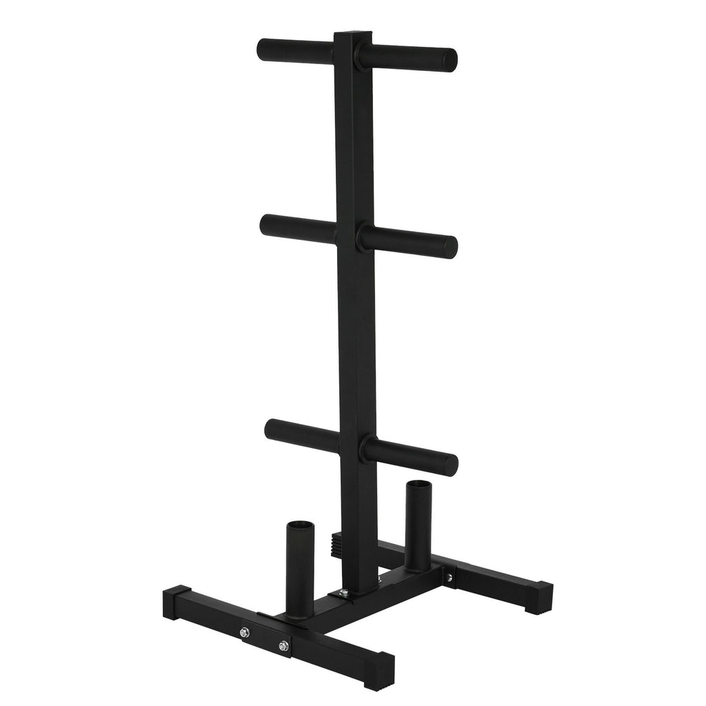 Olympic Weight Plate Rack For 2in Plates Vertical Bar Holder For Home Gym