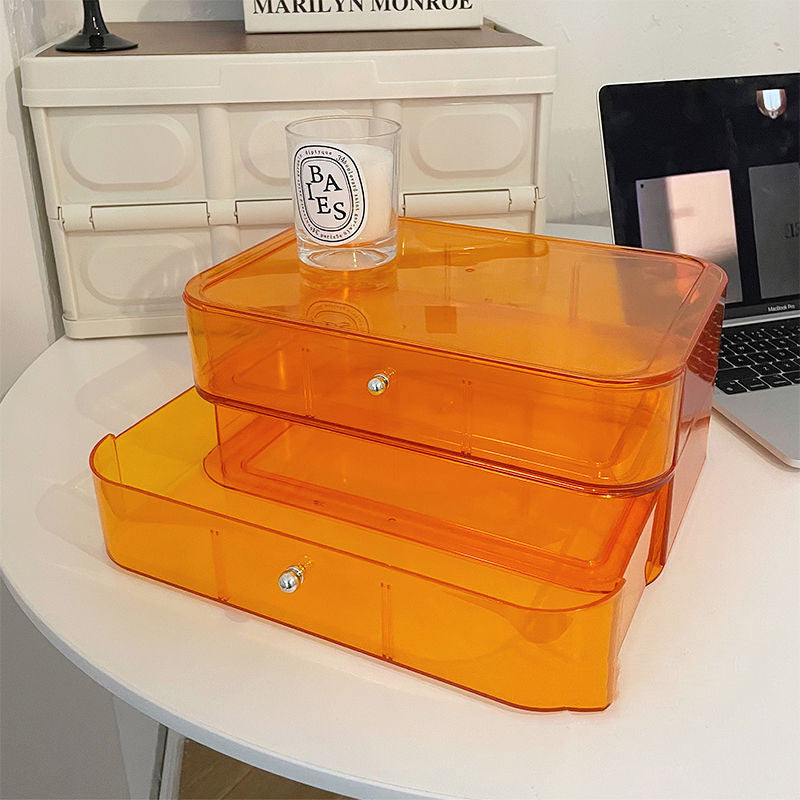 Desktop Cosmetic Transparent Storage Box