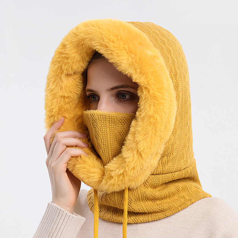 Women hat. Stay Cozy with Our Windproof Warm Knit Hat and Scarf for Women - Perfect for Winter