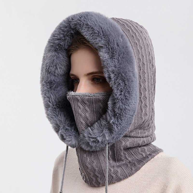 Women hat. Stay Cozy with Our Windproof Warm Knit Hat and Scarf for Women - Perfect for Winter