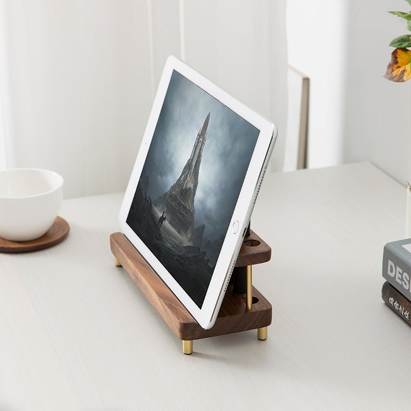 Wooden Mobile Phone Ipad Stand Desktop