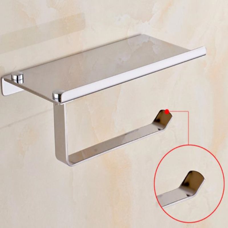 Stainless Steel Mobile Tissue Holder Toilet Tissue Box