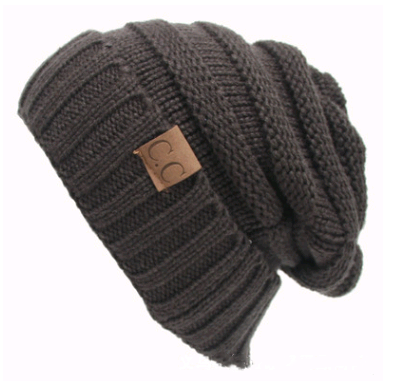 Unisex CC Beanies Winter Hats. knitted casual wool warm Beanie.