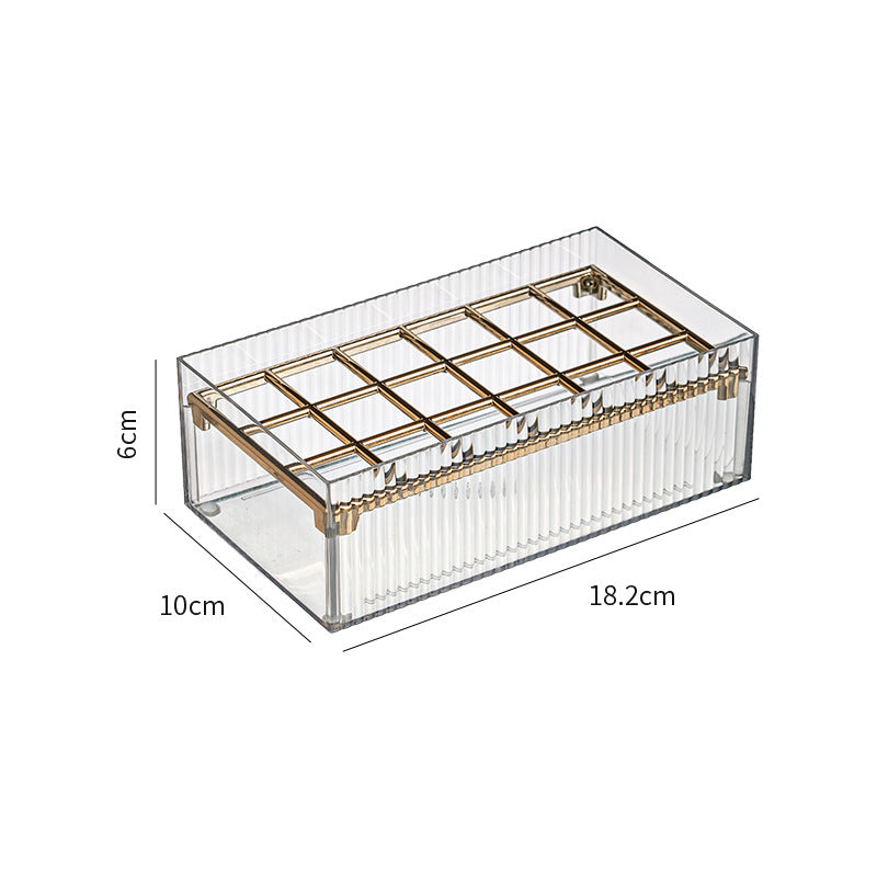 Transparent Mouth Organizer Box Desktop Display Stand