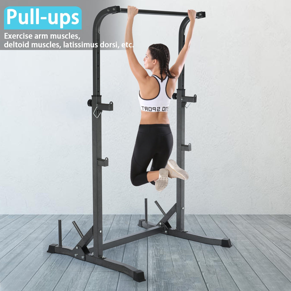 Half Frame Barbell Squat Rack Pull-Up Multi-Function Fitness Equipment