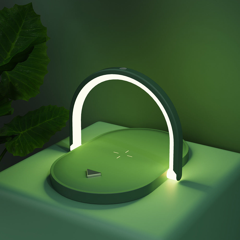 3 In 1 Foldable Wireless Charger. Night Light Wireless Charging Station LED Reading Table Lamp 15W Fast Charging Light