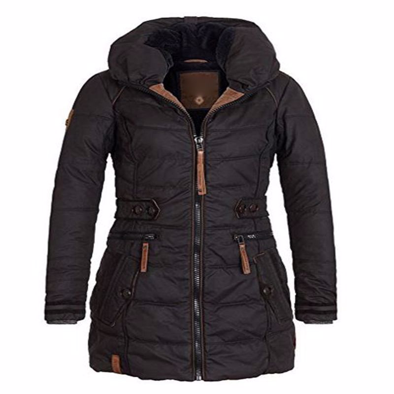 Short Slim Coat. Winter solid hooded Jacket Women Plus Size Parkas thicken Outerwear.