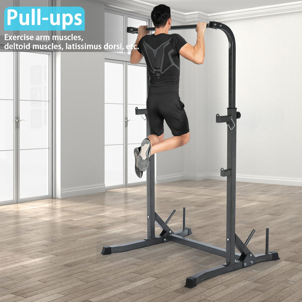 Half Frame Barbell Squat Rack Pull-Up Multi-Function Fitness Equipment