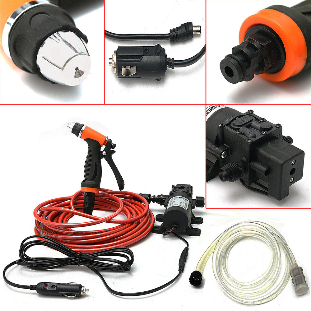 12V Portable 100W 160PSI High Pressure Car Electric Washer  Auto Wash Pump Set