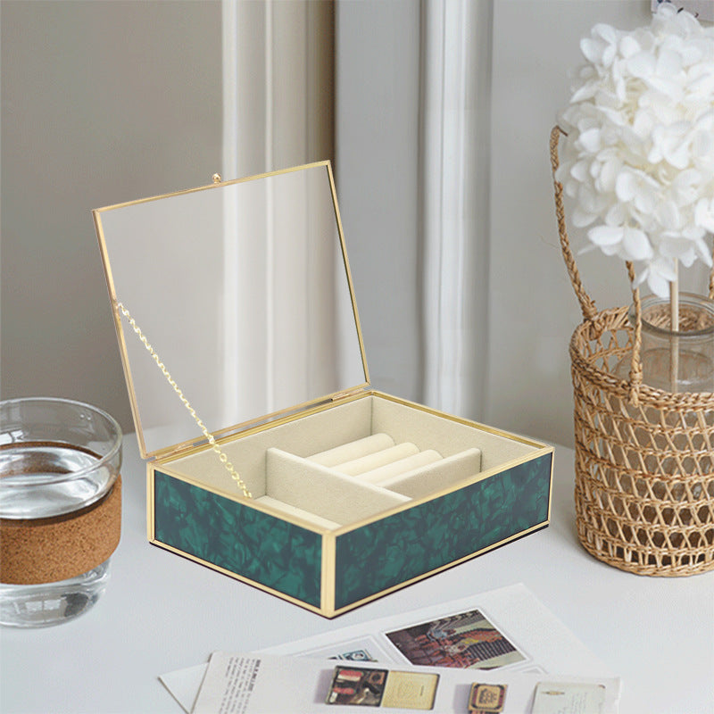 New Brass Glass Retro Transparent Storage Box