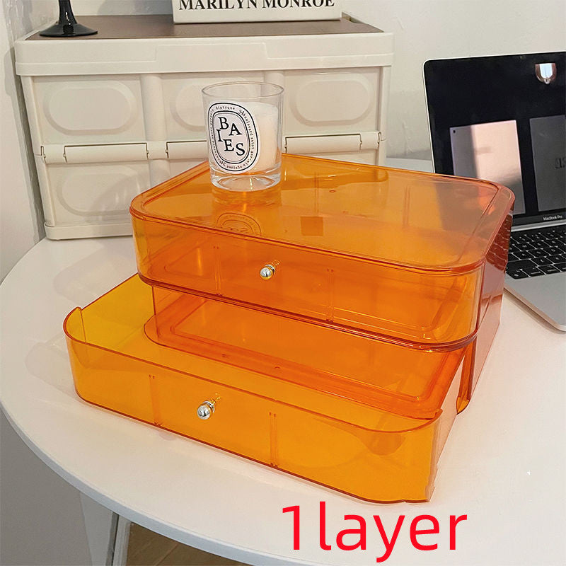 Desktop Cosmetic Transparent Storage Box