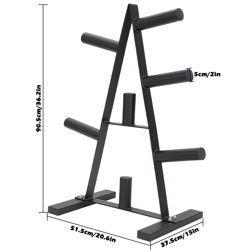 Weight Plate Rack Weight Plate Tree 2 inch For Bumper Plates Free Weight Stand