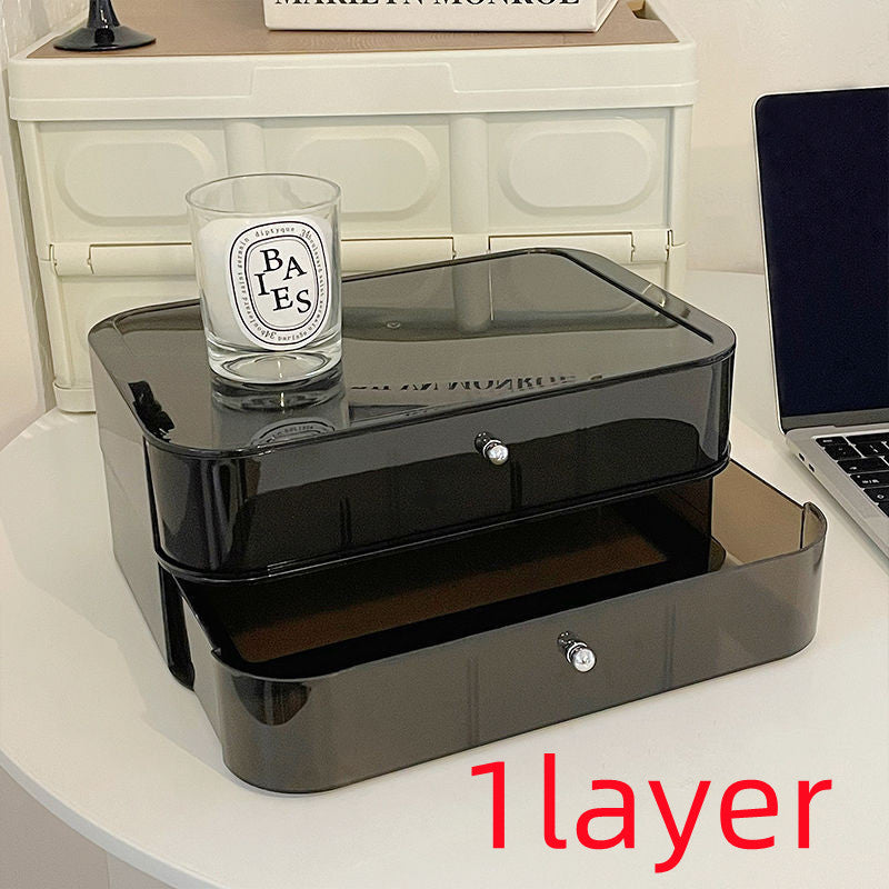 Desktop Cosmetic Transparent Storage Box