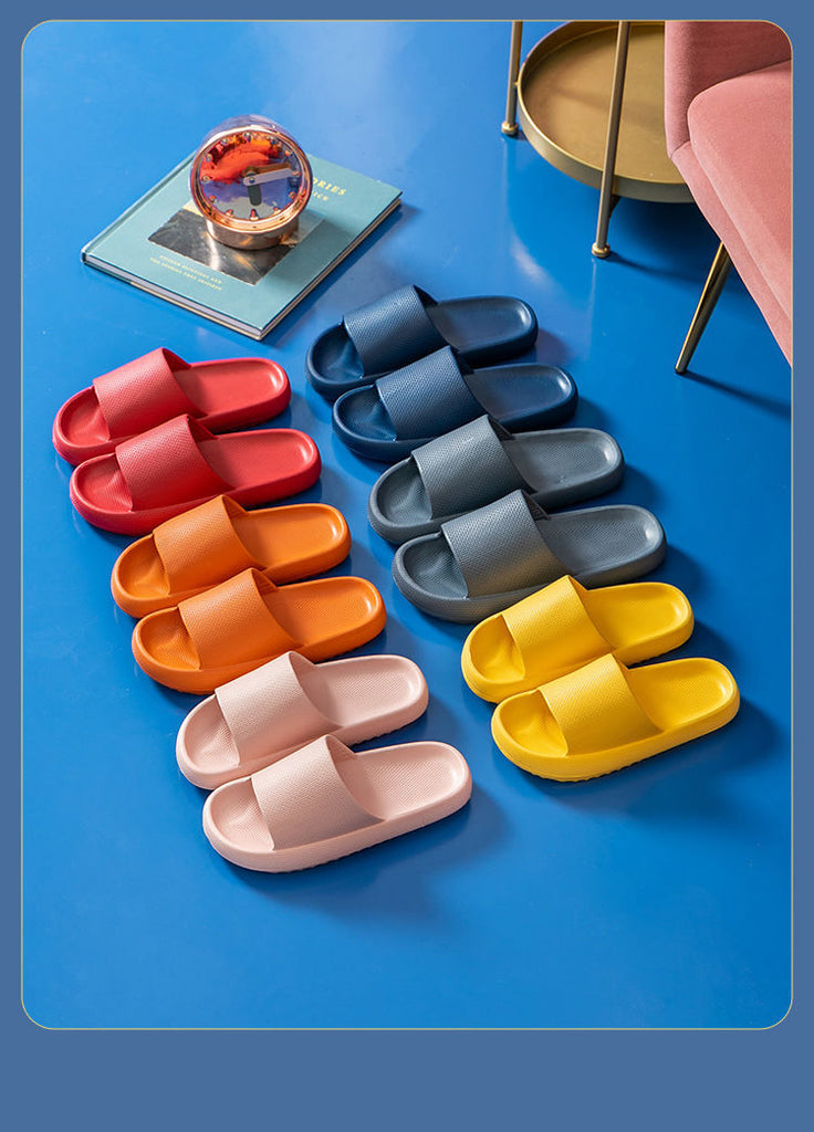 New Home Slippers for Unisex. Comfortable light fashionable slippers with different colors.