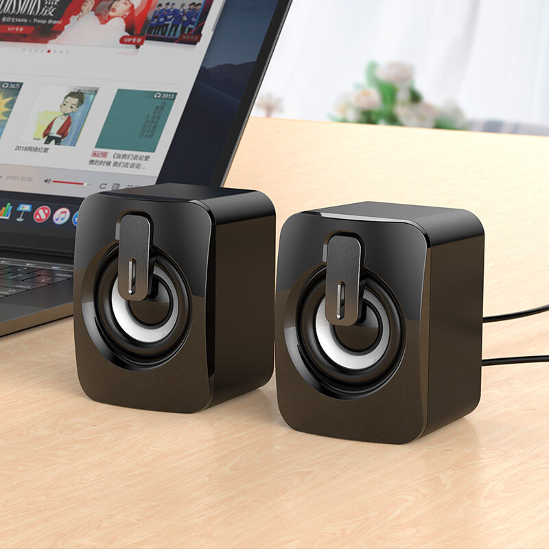 Compact USB Mini RGB Desktop Speaker - Perfect for Home Office Audio and Video Needs