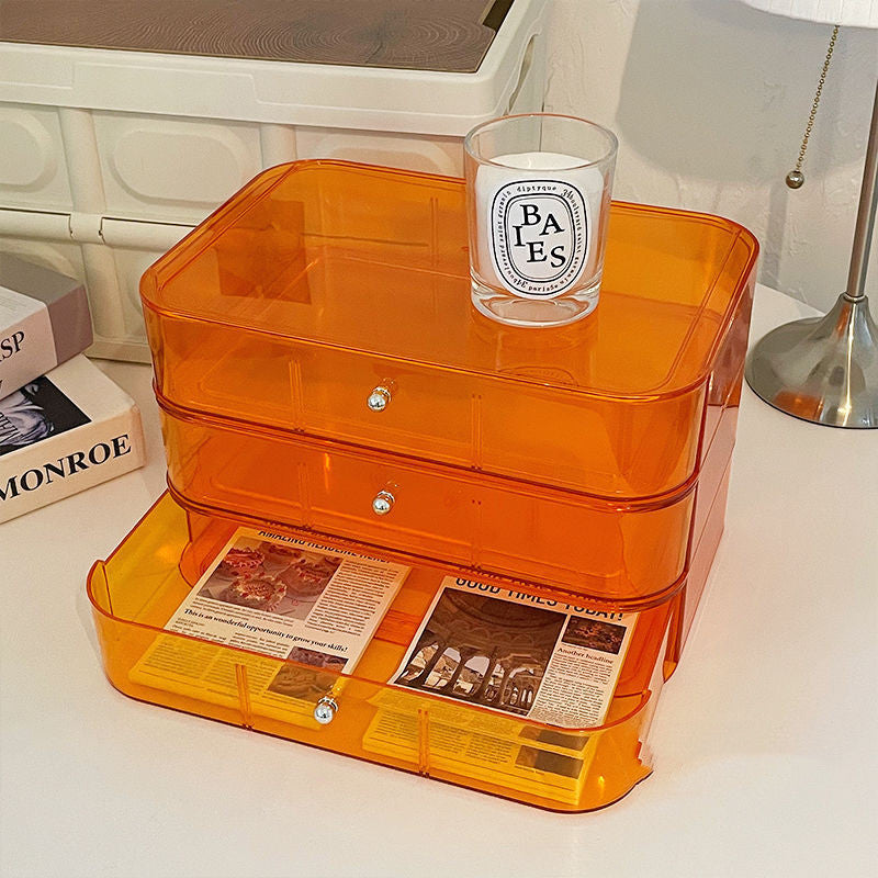 Desktop Cosmetic Transparent Storage Box