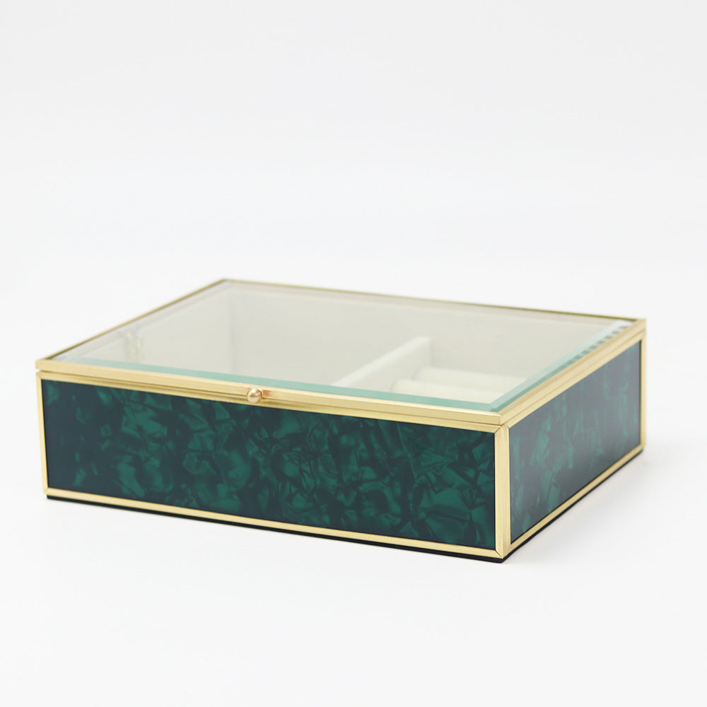 New Brass Glass Retro Transparent Storage Box