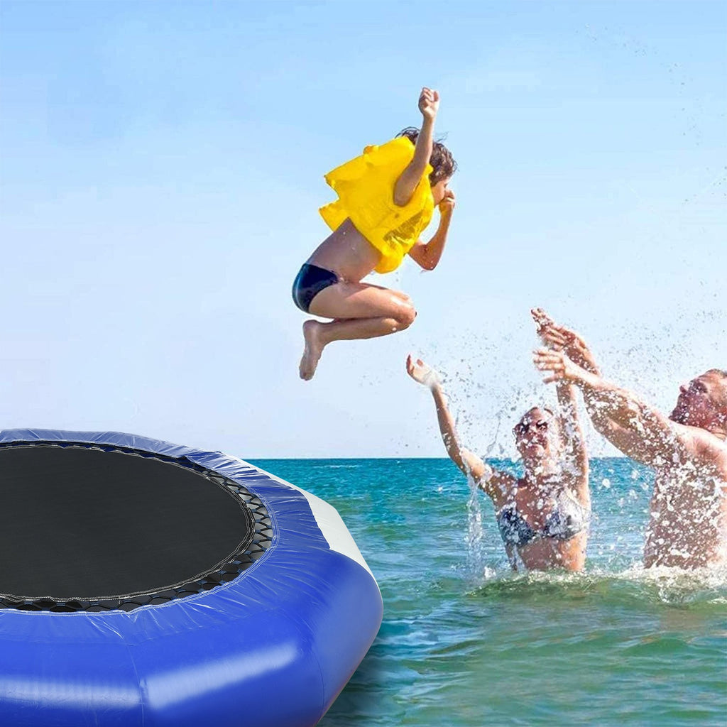 10Ft Inflatable Water Trampoline Bounce Swim Platform For Water-Sports