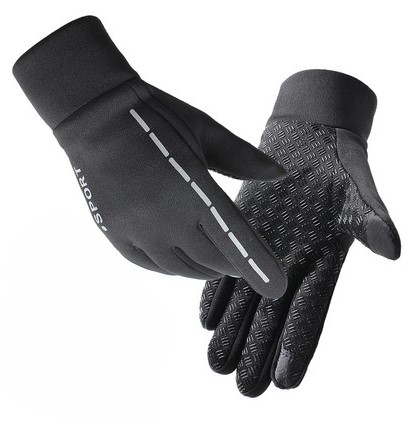 Outdoor gloves for men and women all fingers plus velvet gloves.