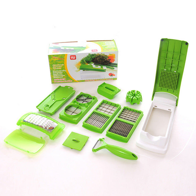 Vegetable Chopper 12 in 1 Slicer Cutter Chopper and Grater Vegetable Slicer Cheese Slicer Onion Chopper Blue