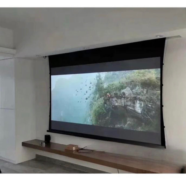 80 inch 169 motorized alr screen  projector screen electric projection screen for home theatre system